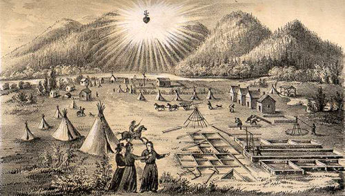 Mission auprès des Indiens